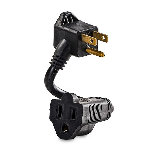 CyberPower GC201 - Power extension cable - NEMA 5-15, NEMA 5-15P (R) to NEMA 5-15 (F) - AC 125 V - 13 A - 6 in - black