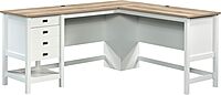 Sauder Cottage Road L Shaped Desk Computer Desk with Drawers and Cable Management