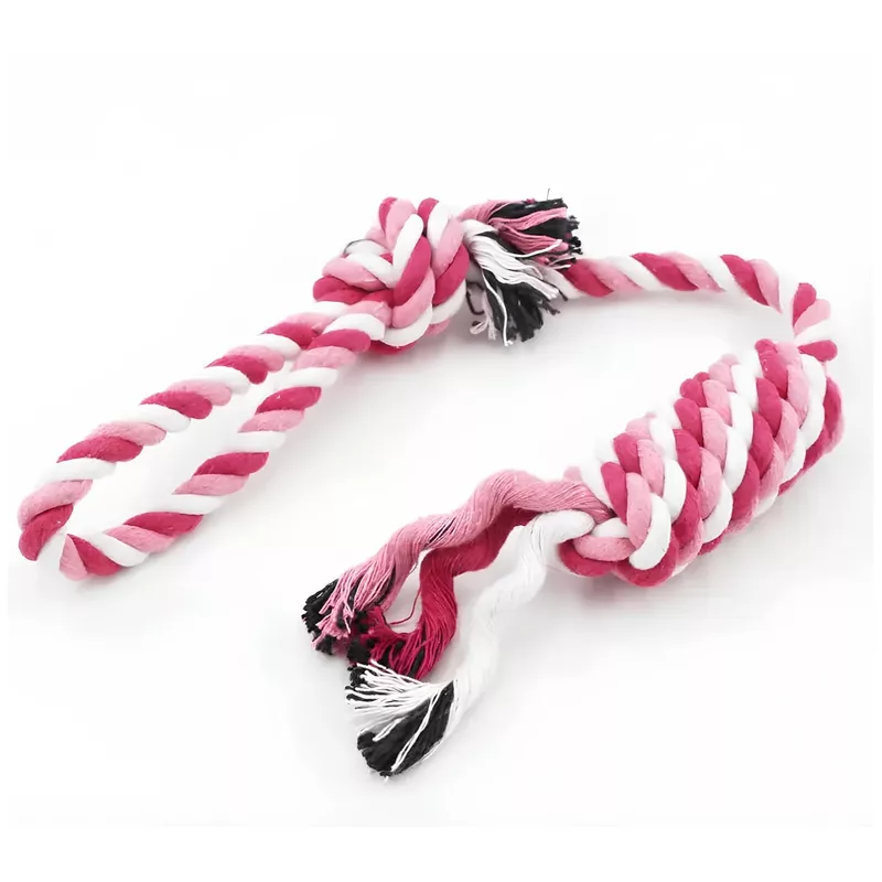 Pet Toys Dog Candy Color Knot Puppy Grinding Teeth Home Decompression Cotton Rope