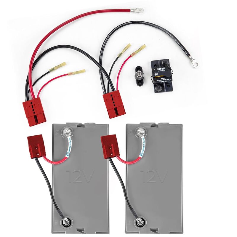 RCE24VPRO 24V Trolling Motor Connection Kit with Onboard Charging | 6-Gauge Wire | Fits Any 24 Volt Trolling Motors