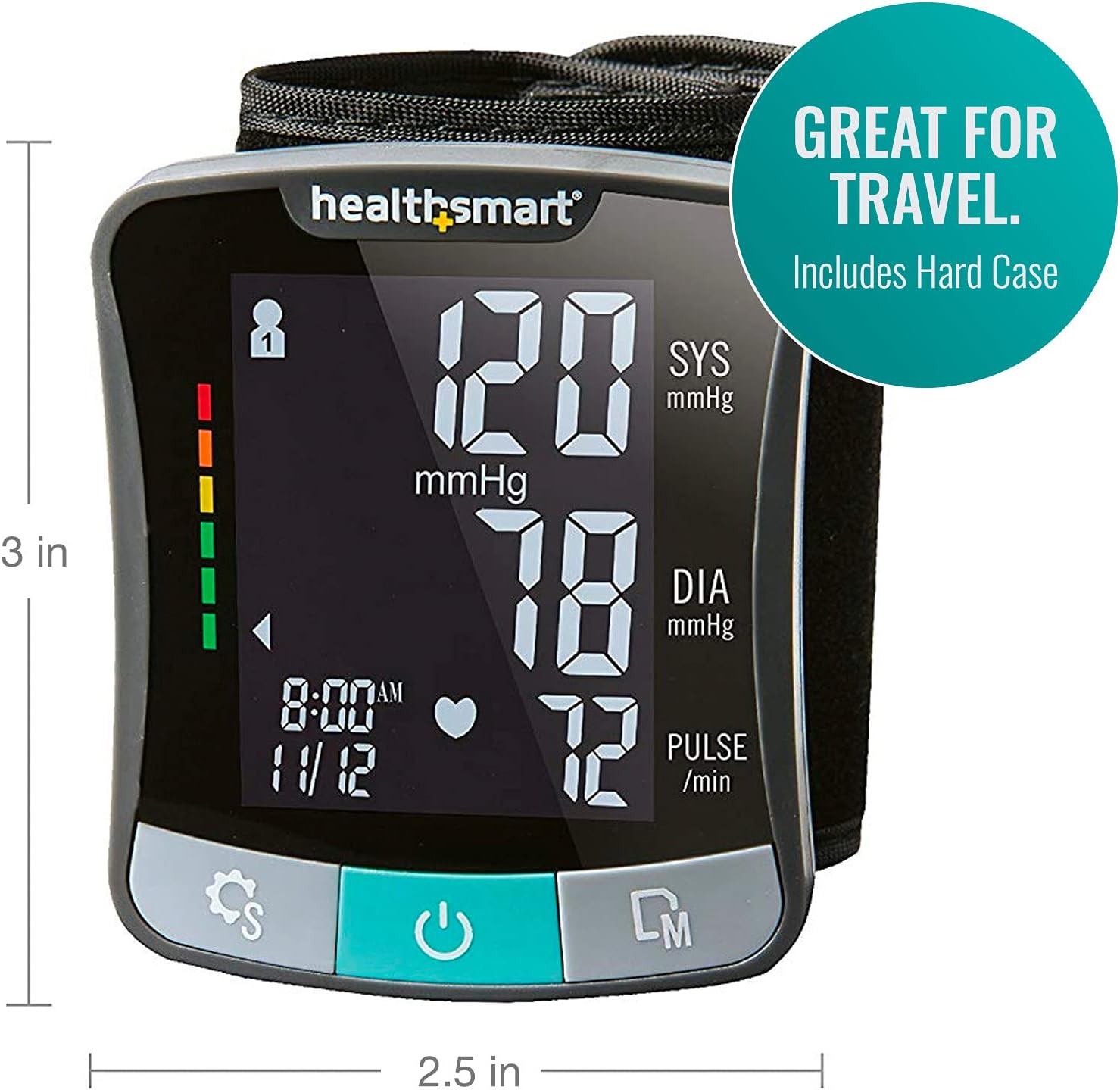HealthSmart Digital Blood Pressure Monitor (Upper Arm & Wrist)