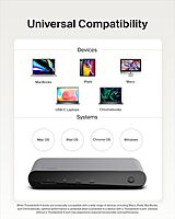 Belkin Thunderbolt 4 Docking Station with 90W Power Delivery for MacBook & Windows - 8K/Dual 4K Display, Thunderbolt 4 Cable, HDMI, Ethernet, SD & Audio Ports, Gray