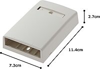Panduit CBX4IW-AY 4-Port Surface Mounting Box for LD3/LDPH3/LD5/LDPH5, Off White
