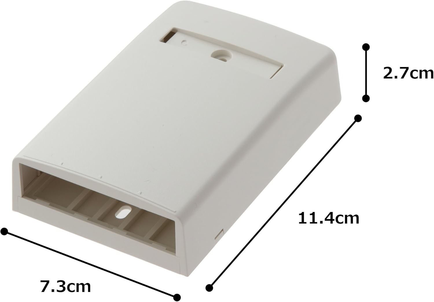 Panduit CBX4IW-AY 4-Port Surface Mounting Box for LD3/LDPH3/LD5/LDPH5, Off White
