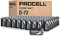 PROCELL Constant D Cell Long-Lasting Alkaline Batteries (72 Pack), 10-Year Shelf Life