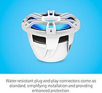 Garmin Fusion® Signature Series 3i Marine Subwoofers, 12" 1400-watt CRGBW Sports White Marine Subwoofer