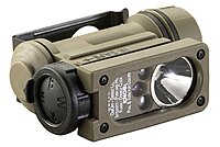 Streamlight 14518 Sidewinder 55-Lumens Compact II Military Flashlight with Helmet Mount & Rail Mount, Box, Coyote