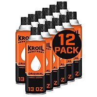 Kroil Original Penetrating Oil (Aerosol Spray-13oz Can-Case of 12) | Penetrant for Rusted Bolts, Metal, Hinges, Chains
