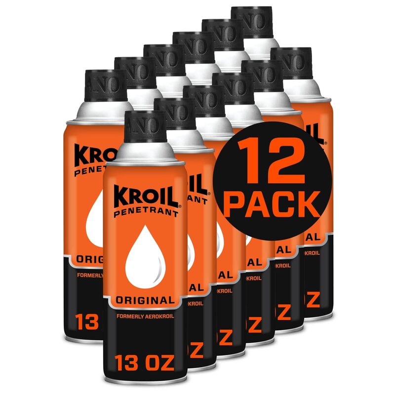 Kroil Original Penetrating Oil (Aerosol Spray-13oz Can-Case of 12) | Penetrant for Rusted Bolts, Metal, Hinges, Chains
