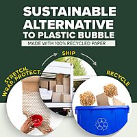 Scotch Cushion Lock Protective Wrap, 12 in. x 30 ft., Replaces Plastic Bubble, Cushions and Conforms to Secure and Protect