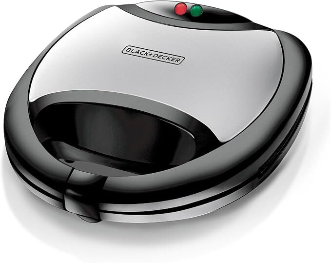 جهاز صنع الساندويتشات وشواية بشريحتين من بلاك اند ديكر TS2000-B5، 750 وات - اسود