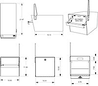 MAIL BOSS Mail Manager Street Safe Locking Security Mailbox