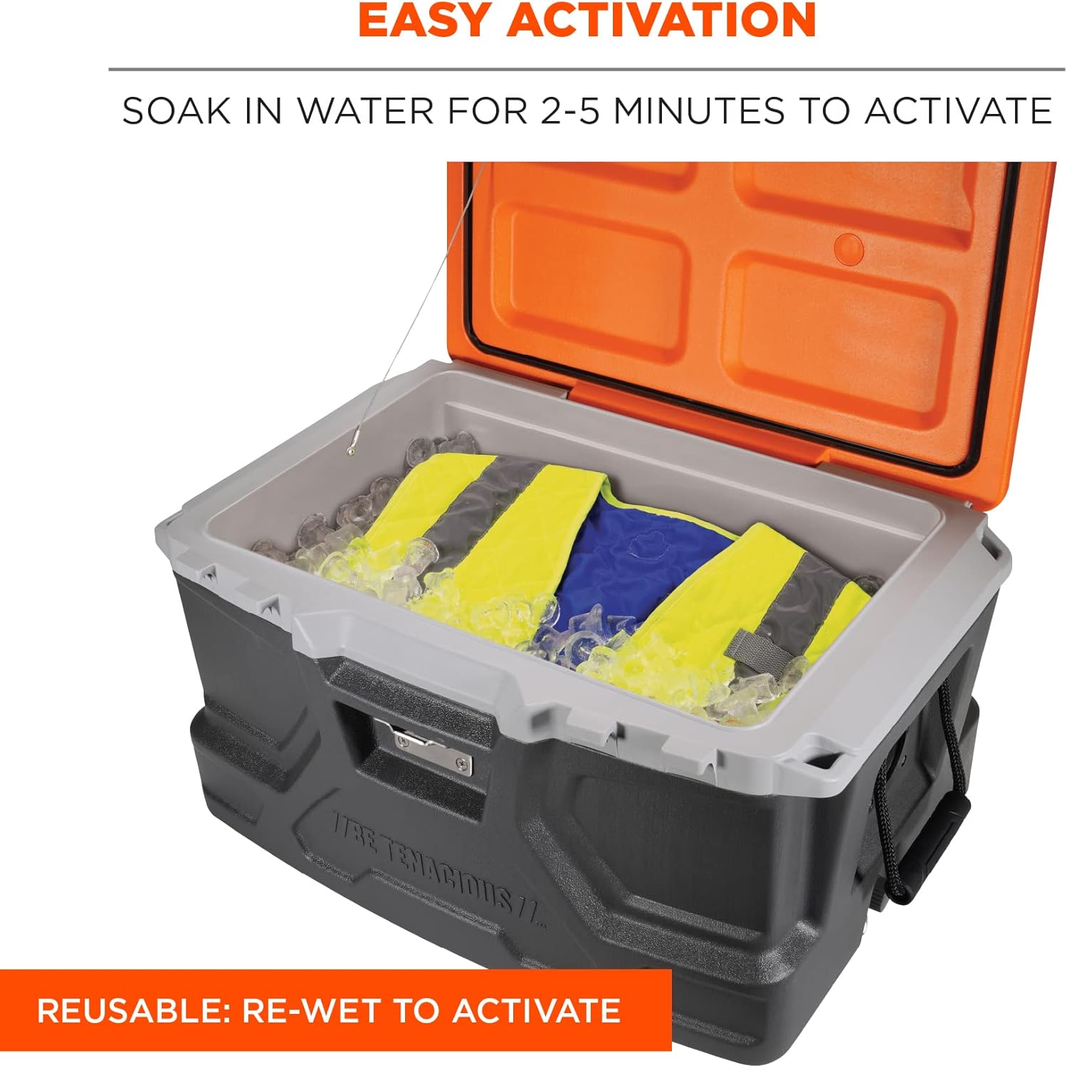 ERGODYNE Chill-Its 6668 Hi-Vis Safety Cooling Vest - Type R Class 2