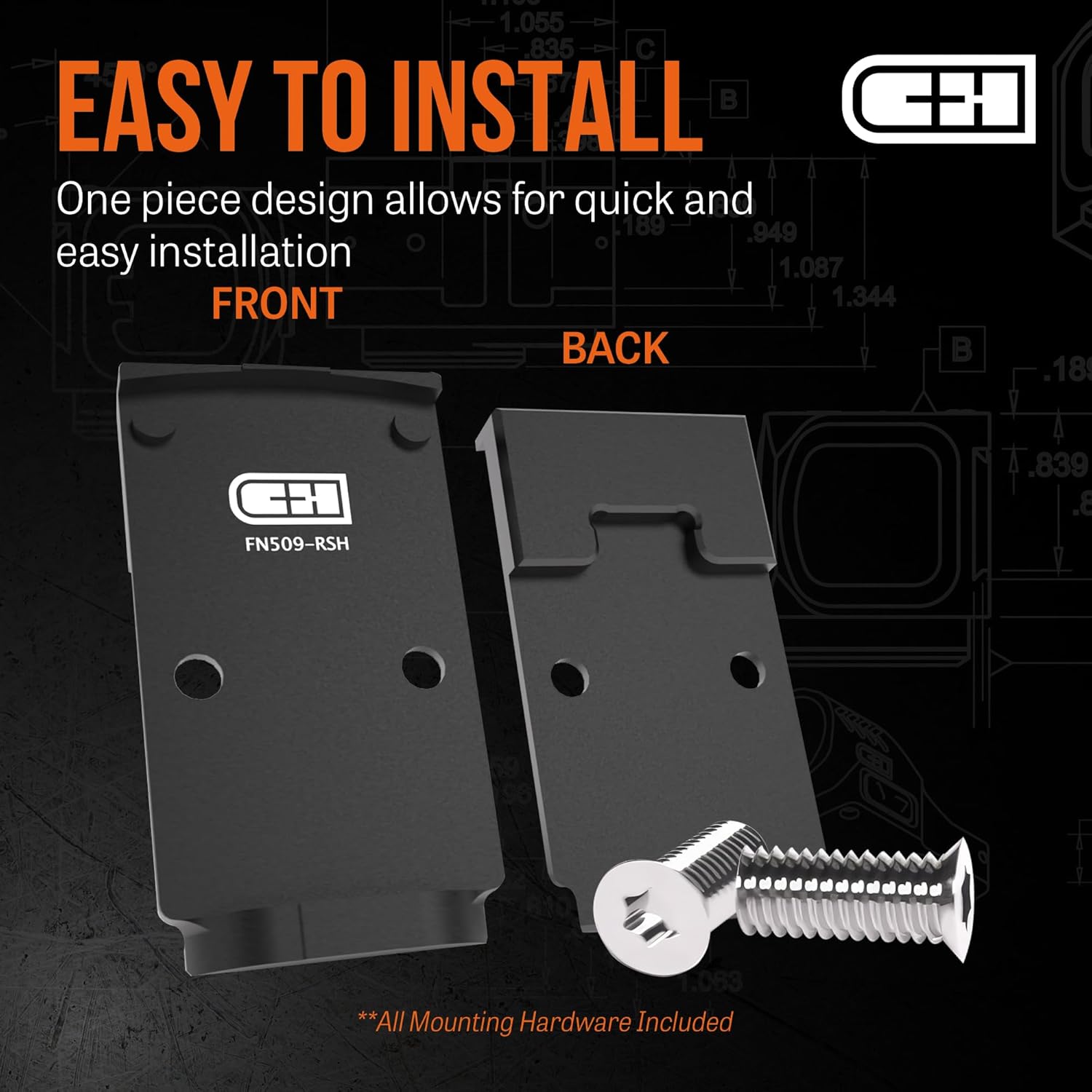 C+H Precision Optic Adapter Plate for FN 509/510/545