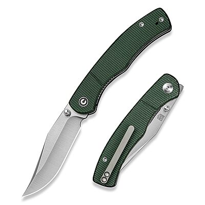 CIVIVI Clingman EDC Pocket Folding Knife, 2.99" Nitro-V, Liner Lock, Titanium Reversible Clip