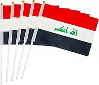 IRAQ Flag Stick 14CM*20CM
