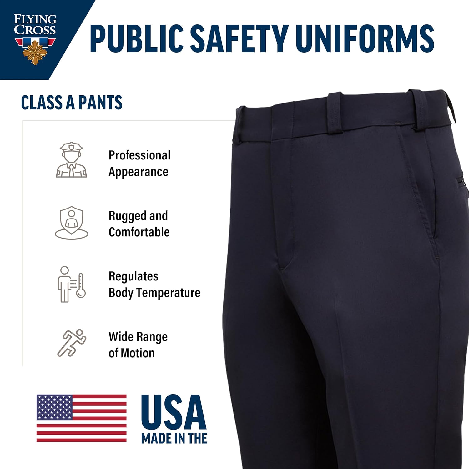 Flying Cross CORE STAT Men's Class A 4-Pocket Law Enforcement Pants