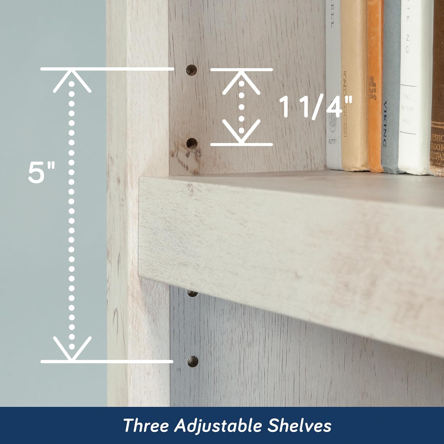 Sauder Select 5-Shelf Engineered Wood Bookcase