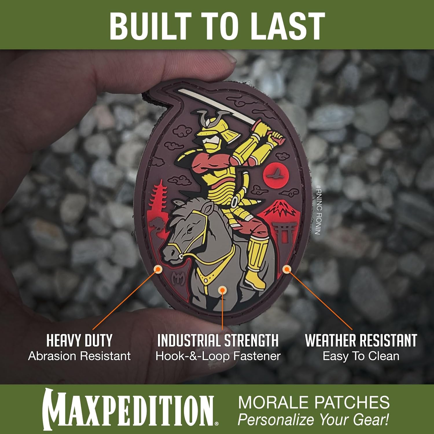 MAXPEDITION Ronin 3D PVC Morale Patch