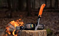 OUTDOOR EDGE RazorMax Replaceable Fixed Blade Hunting Knife with Drop-Point & Boning/Fillet Blades