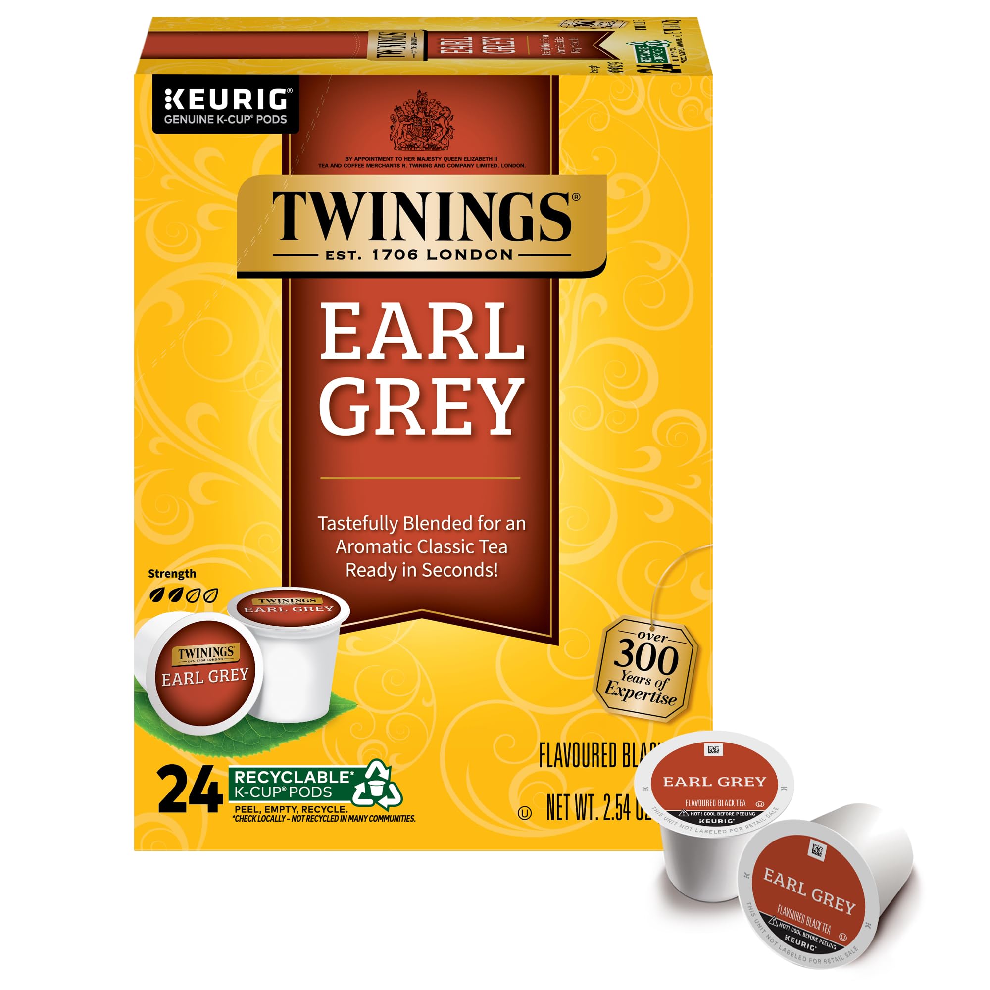 TWININGS Black Tea K-Cup Pods for Keurig, 24 Count