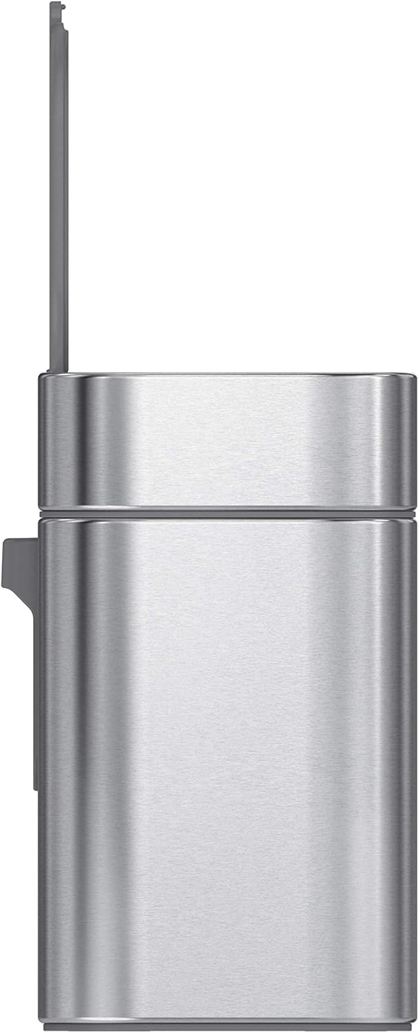 simplehuman Compost Caddy, Detachable and Countertop Bin, 4 Liter / 1.06 Gallon, Brushed Stainless Steel