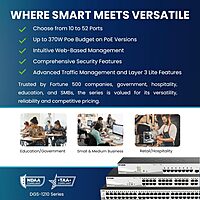D-Link DGS-1210 Series Gigabit Smart Managed PoE+ Switches