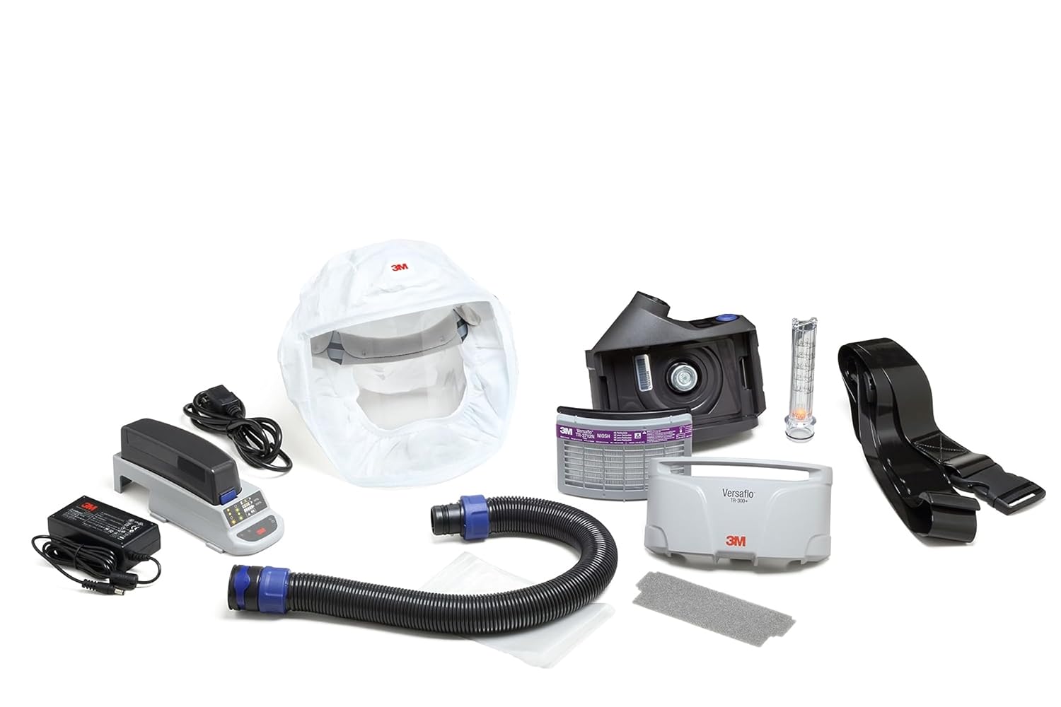 3M PAPR Respirator, Versaflo Powered Air Purifying Respirator Kit, TR-300N+ HKL, Healthcare, M/L Headcover, Lightweight