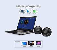 Adesso Xtream S4 USB-Powered Desktop Computer Speaker with Dynamic Sound - 5W x 2 - Works with Zoom, Microsoft Team, Skype