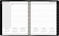 Office Depot Brand 13-Month Monthly Planner, 7" x 9", Black, January 2026 to January 2027, OD71110026