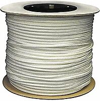 CORDAGE SOURCE Solid Braided Nylon Rope, 3/8-Inch by 500-Feet, White