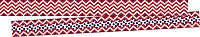 Barker Creek Double-Sided Border 6-Pack, Chevron, Multi-Design, 35' Each of 6 Colorful Sets of Double-Sided Border with Coordinating Chevron Designs, 210' of Trim Total (4000)