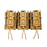 High Speed Gear MOLLE Double Decker Taco Shingle, 3 Rifle/Pistol Mag Pouches