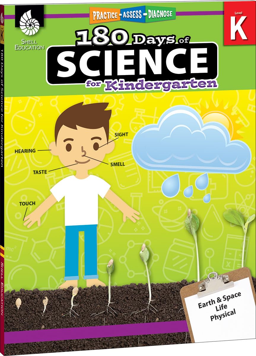 180 Days™: Science, Earth and Space Science for Kindergarten Practice Workbook for Classroom and Home