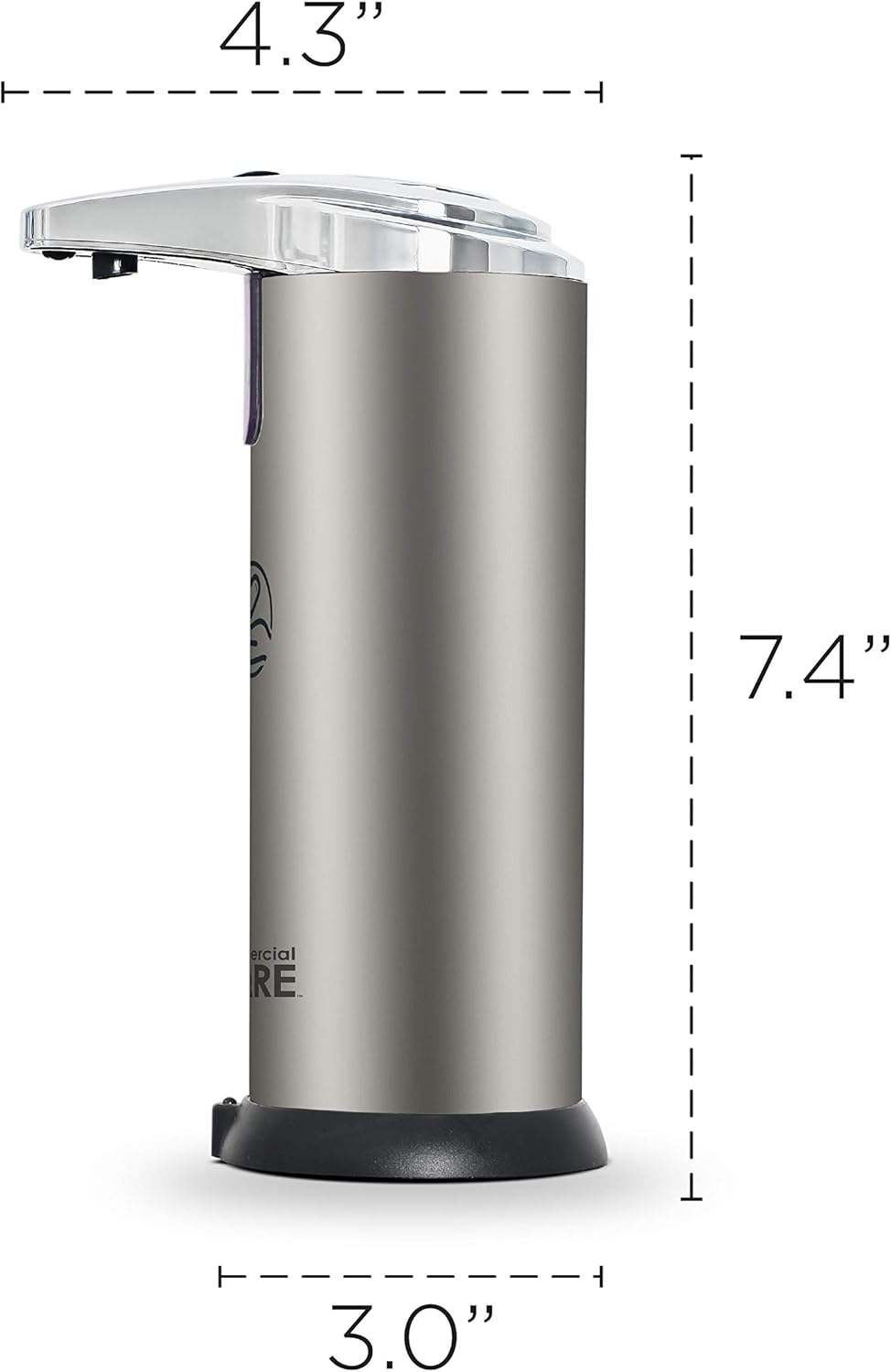 Touchless Soap, Hand Sanitizer Dispenser – Battery Operated Automatic Soap Dispenser with Dripless Design - / 7.5 oz)