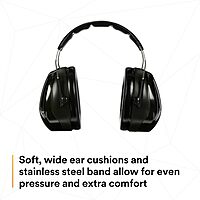 3M - CASH7A Peltor Optime 101 Over-the-Head Earmuff, Hearing Protection, NRR 27dB Green