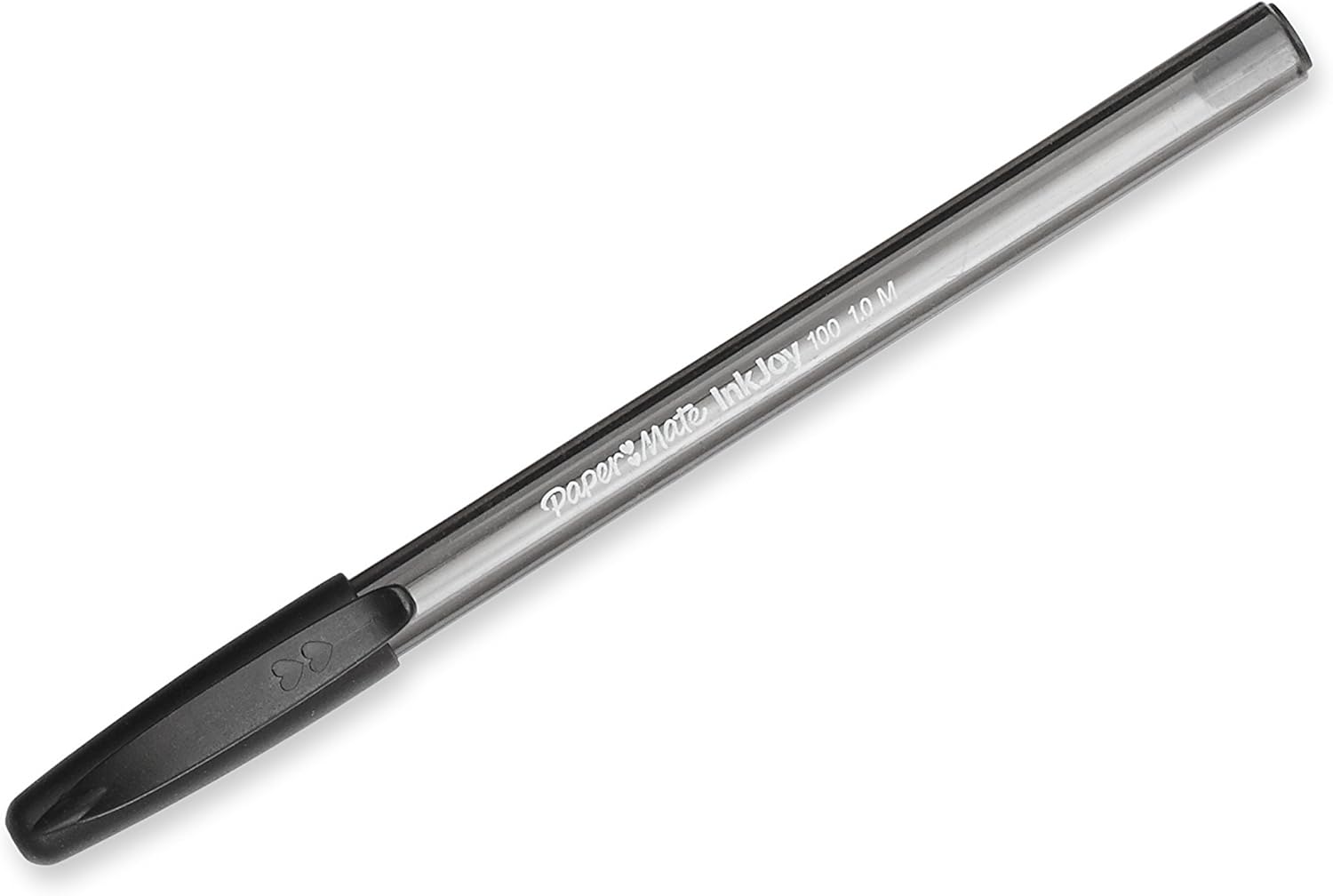 Paper Mate InkJoy 100ST Ballpoint Pen, Capped, Black, 12-Pack