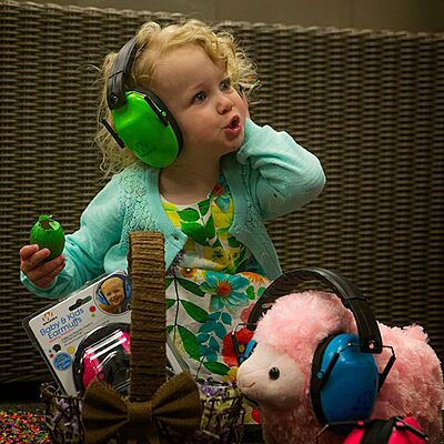 WALKER'S Children's Folding Earmuffs — Youth Low-Profile Padded Headband Hearing Protection