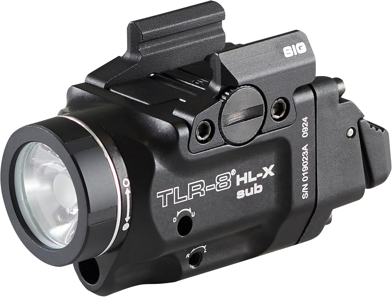 Streamlight 69467 TLR-8 HL-X sub USB 1000-Lumen Weapon Rail-Mounted Rechargeable Tactical Flashlight with Integrated Red