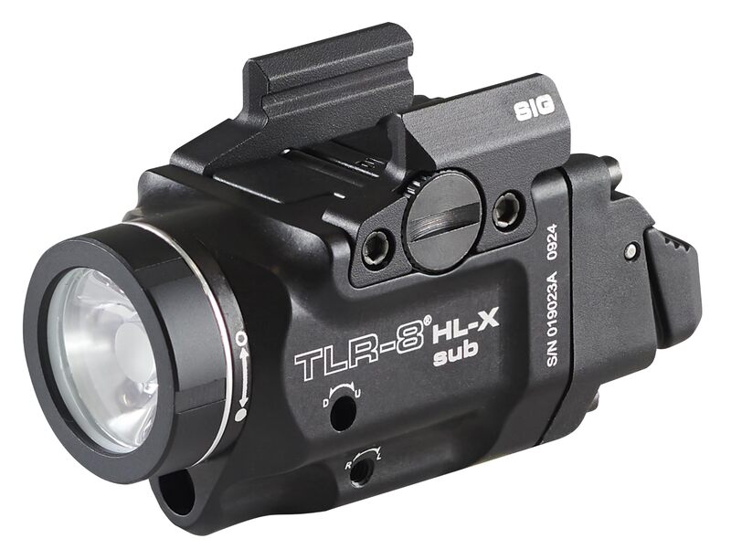 Streamlight 69467 TLR-8 HL-X sub USB 1000-Lumen Weapon Rail-Mounted Rechargeable Tactical Flashlight with Integrated Red