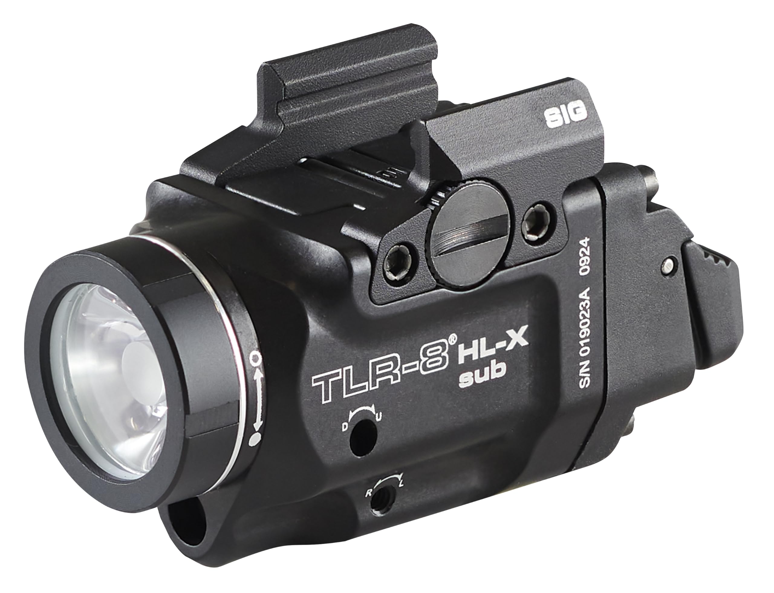 Streamlight 69467 TLR-8 HL-X sub USB 1000-Lumen Weapon Rail-Mounted Rechargeable Tactical Flashlight with Integrated Red