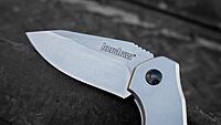 Kershaw Valve Frame Lock Knife Bead Blast Stainless Steel (2.25" Stonewash) 1375