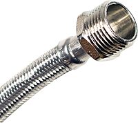 Certified Appliance Accessories Braided Stainless Steel Water-Inlet Hose, Female to Male, 1 ft (12 in) - WI12SSFM