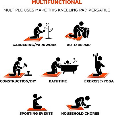 Ergodyne ProFlex Kneeling Pad, Foam Knee Cushion, Water Resistant