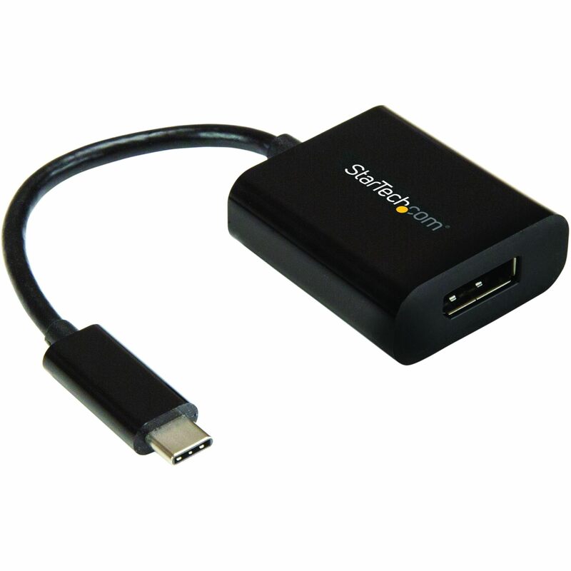 StarTech.com USB C to DisplayPort Adapter - 4K 60Hz/8K 30Hz, DP 1.4 HBR2 Dongle, Compact USB-C (DP Alt Mode) Monitor Video Converter, Works w/ TB3 - Type-C to DP Converter (CDP2DP), 0.6"x1.5"x7.1"