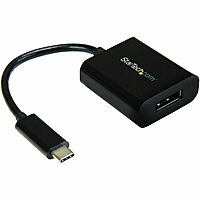 StarTech.com USB C to DisplayPort Adapter - 4K 60Hz/8K 30Hz, DP 1.4 HBR2 Dongle, Compact USB-C (DP Alt Mode) Monitor Video Converter, Works w/ TB3 - Type-C to DP Converter (CDP2DP), 0.6"x1.5"x7.1"