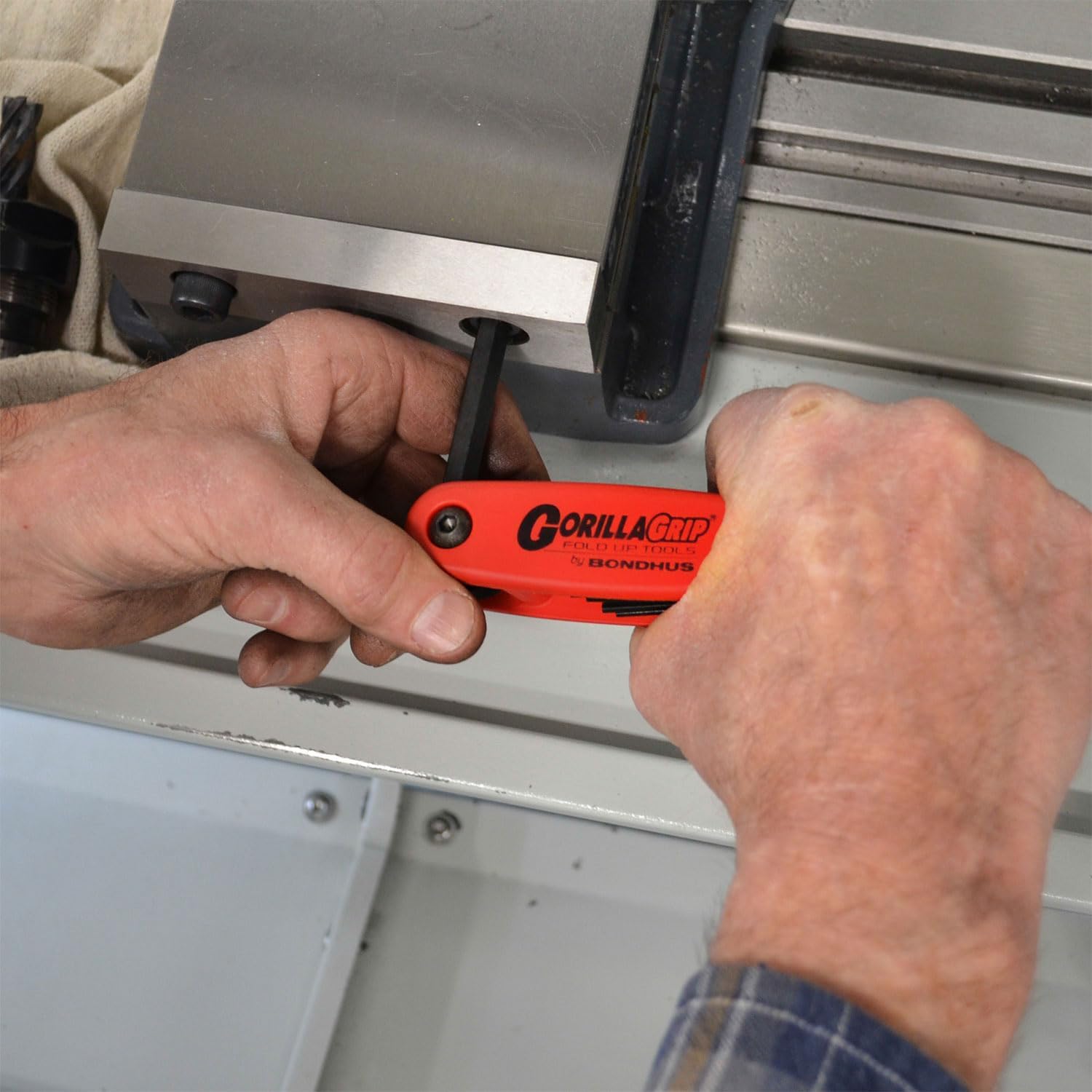 Bondhus 12595 GorillaGrip Set of 6 Hex Fold-up Keys, sizes 3-10mm