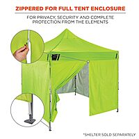 Ergodyne SHAX 6096 Pop-Up Tent Sidewall with Zipper, Fits 10ft x 10ft