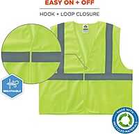 ERGODYNE GloWear 8205HL-ECO Recycled Hi-Vis Vest - Type R Class 2