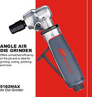 Ingersoll Rand 5102MAX Air Die Grinder – Right Angle, Ergonomic Grip, 0.4 HP and 20,000 RPM Motor, Lightweight Tool, Spindle Lock, Grey 5102MAX - Angled Die Grinder 5102MAX Max Angle Grinder Grinder